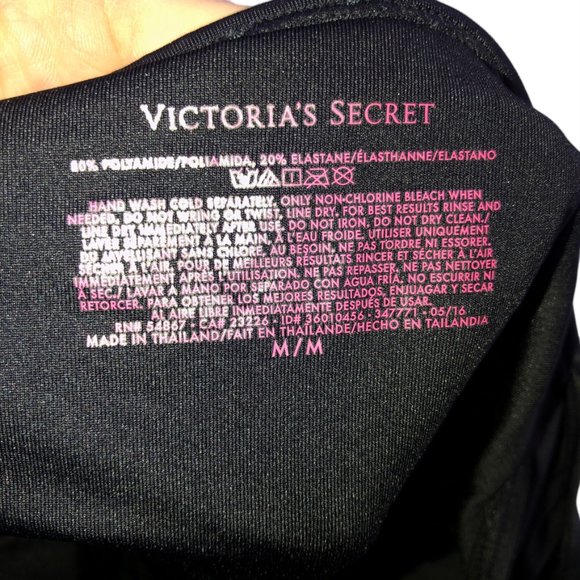 Victoria's Secret Black Old Hollywood Glamour one piece RUFFLE TOP bathi… - Picture 2 of 5